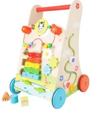 Small Foot Dřevěné chodítko květinová louka / od 12 měsíců (LE10606)