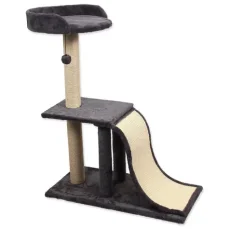 Magic Cat Odpočívadlo Diana s hračkou sivá 80x45x103cm (453-1245)