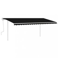 Ručně zatahovací markýza se sloupky 450x350 cm Dekorhome