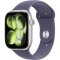 Apple Watch Series 11 (42mm) Stříbrný hliník s mlžně fialovým sportovním řemínkem S/M