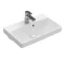 Villeroy  Boch Avento - Umyvadlo Compact 55x37 cm, s přepadem, 1 otvor pro baterii, alpská bílá (4A005501)