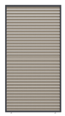 Sklápěcí hliníkový panel zastínění pro bioklimatickou pergolu Rojaplast