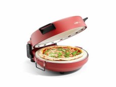 Clatronic PM 3787 červená / Pec na pizzu / 1200W / průměr 32 cm / až 350°C (PM 3787)