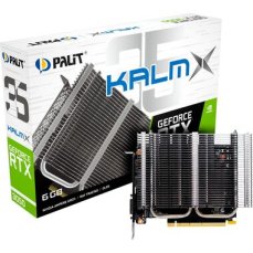 PALIT GeForce RTX 3050 KalmX 6GB / 1042 - 1470 MHz / 6GB GDDR6 / 96-bit / 1x HDMI + 1x DP / 70W (NE63050018JE-1070H)
