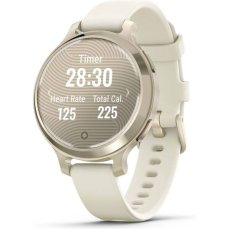 Garmin Lily 2 Active Lunar Gold s řemínkem Bone