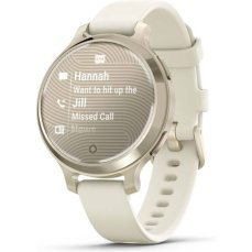 Garmin Lily 2 Active Lunar Gold s řemínkem Bone