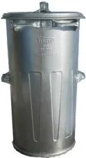 MEVA Popelnice 110 l kulatá / Popelnice / 55 × 87 × 55 cm (487021)