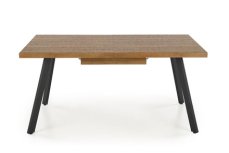 Halmar BERLIN rozkládací 140-180 cm, deska - ořechová, rám - černá (2p=1szt) (2 Karton)