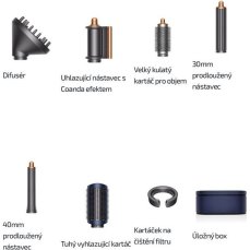 Dyson Airwrap Complete Long Volumise HS05 kulmofén modrý/měděný