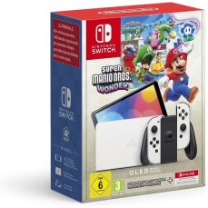 Konzole Nintendo Switch OLED bílý + Super Mario Bros. Wonder + 12M NSO
