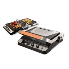 Lauben Contact Grill 2000SB / kontaktní gril / 2000 W / plocha 1500 cm-2 / 60-230 °C / časovač / odnímatelné plotýnky (LBNCG2000SB)