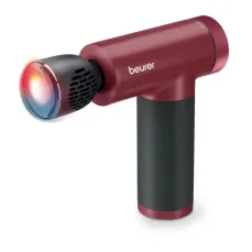 BEURER MG 195 červená / masážna pištoľ / HotCold / 7 masážnych hlavíc / 9 úrovní intenzity (4211125105402)