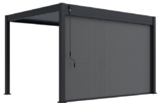 Zástěna 3,6 m pro bioklimatickou pergolu Rojaplast