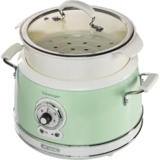 Ariete 2904 Vintage zelená / parní hrnec / 700W / 2 nádoby / 1.8 l nádoba na vodu (00C290404AR0)