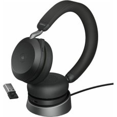 Jabra Evolve2 75 USB-A MS Teams s nabíjacím stojanom čierna