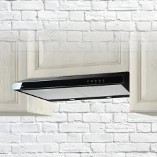 Akpo WK-7 K50 Glass čierna / Digestor / podskrinková / 253 m3/h / hlučnosť 59 dB / Energetická trieda C (WK-7 K GLASS 50 CZARNY/CZARNE SZKŁO)