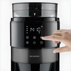Severin KA 4830 nerez / Kávovar na prekvapkávanú kávu / integrovaný mlynček / 900 W / 1,25 l (KA 4830)