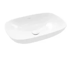 Villeroy  Boch LoopFriends - Umyvadlo na desku, 56x38 cm, bez přepadu, CeramicPlus, alpská bílá (4A4901R1)