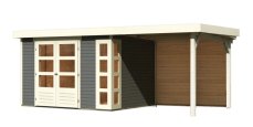 Dřevěný zahradní domek KERKO 5 s přístavkem 240 Lanitplast
