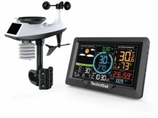 TechniSat iMETEO X6 čierna / Meteorologická stanica / veľký farebný LCD displej / teplota / vlhkosť (MET01K)