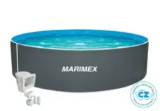 Bazén Marimex Orlando 3,05x0,91 m s příslušenstvím - motiv šedý