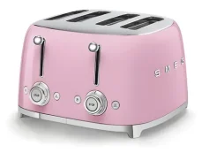 SMEG TSF03PKEU ružová / Hriankovač / 2000 W / 4 sloty / 4 hrianky / 6 stupňov opečenia (TSF03PKEU)