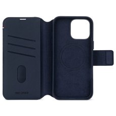 Decoded Leather Detachable Wallet, navy - iPhone 16 Pro Max