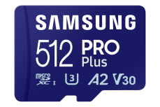Samsung PRO Plus microSDXC Card 180 MB/s (+ SD adaptér) 512 GB Modrá MB-MD512SA/EU