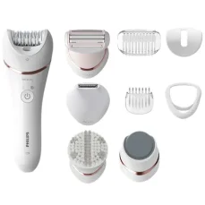 Philips BRE740-10 / epilátor + holicí strojek + pedikúra + peeling / 2 rychlosti / provoz až 40 minut / bílá (BRE740/10)