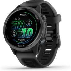 Garmin Forerunner 570 42 mm tmavo šedá hliníková luneta s čiernym polopriehľadným remienkom