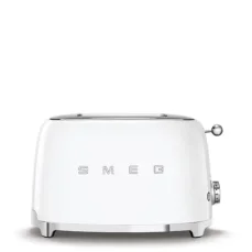 SMEG 50's Retro Style bílá / Topinkovač / 950 W / 2 sloty / 2 topinky / 6 stupňů opečení (TSF01WHEU)