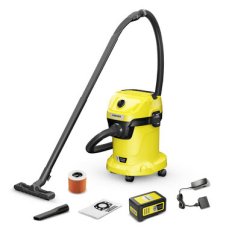 Kärcher WD 3-18 Battery Set / Víceúčelový vysavač s příslušenstvím / 18V / 17 L / Mokré a suché vysávání / 5.0Ah (1.628-551.0)