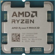 AMD Ryzen 9 9900X3D @ 4.4 GHz - TRAY / Turbo 5.5GHz / 12C24T / L1 0.96MB L2 12MB L3 128MB / AM5 / Zen 5 / 120W (100-000001368)