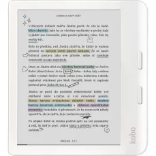 Kobo Libra Colour bílá / Čtečka e-knih / 7" / E-ink / 1264×1680 / 32GB / Wi-Fi / BT / USB-C (N428-KU-WH-K-CK)