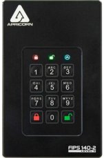 Apricorn Aegis Fortress L3 4TB čierna / Externý HDD / 2.5" / šifrovanie 256bit AES / USB 3.0 / FIPS 140-2 úroveň 3 (AFL3-4TB)