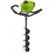 Fieldmann FZPV 5005-B / Benzínový zemný vrták / 52 cm3 / 1,45 kW / slimák 80x15 cm / 12,5 kg