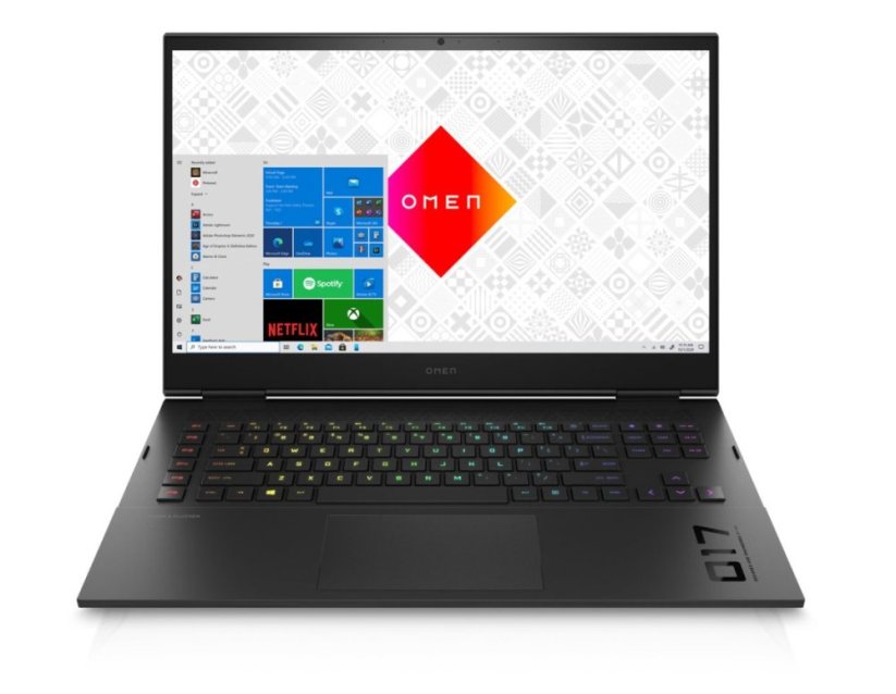 Herní notebook HP OMEN 17-ck0044nia 17,3 palců / Intel Core i7-11800H 2.30 GHz / 32 GB / 1 000 GB NVMe SSD / Černá
