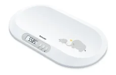 Beurer BY 90 bílá / dětská váha / LCD displej / nosnost 20 kg / mobilní aplikace (BEU-BY90)