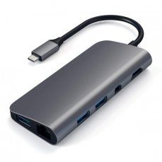 Satechi Aluminium TYPE-C Multimedia Adapter Space Gray