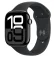 Apple Watch Series 10 GPS+Cellular 42mm Klavírno čierne hliníkové telo - Čierny športový remienok (S/M) / 130-180 mm (MWX63QC/A)