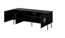 Halmar PALAZZO 150 (3D) černá mat/ dub (2 Karton)