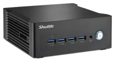 Shuttle NT10H5 černá / Mini-PC barebone / Intel Core Ultra 5 125H / Intel Arc / 2x SO-DIMM DDR5 / M.2 NVMe / Bez OS (NT10H5)