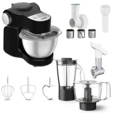 TEFAL Wizzo QB319838 čierna / Kuchynský robot / 1000 W / 7 rýchlostí / objem 4 l (QB319838)