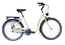 Městské kolo Kenzel AVENUE Classic 26"  + Přední košík jako dárek ZDARMA Barva: Bílá