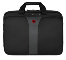 Trojitá brašna na notebook Wenger Legacy 17" - černá/šedá