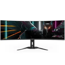 49" GIGABYTE AORUS CO49DQ čierna / OLED / 5120 x 1440 / 32:9 / 0,03 ms / 1.5M: 1 / 250 cd/m2 / HDMI 2.1 + DisplayPort 1.4 (AORUS CO49DQ EK)