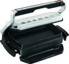 Tefal Optigrill+ XL GC724D12 + zapékací mísa stříbrný / Kontaktní gril / 2000 W / 9 programů / Gril. plocha: 800cm2 (GC724D12)