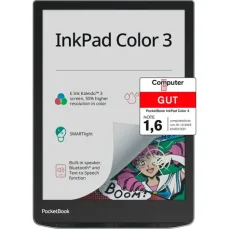 PocketBook InkPad Color 3 modrá / 7.8 / 1872x1404 T / 32GB / E-Ink / 2900mAh / USB-C / Wi-Fi (PB743K3-1-WW-B)