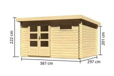 Dřevěný zahradní domek BASTRUP 8 Lanitplast