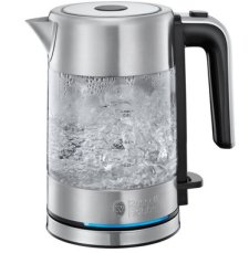 Russell Hobbs Compact Home 24191-70 / rychlovarná konvice / 2400 W / 0.8L / sklo / stříbrná (24191-70)